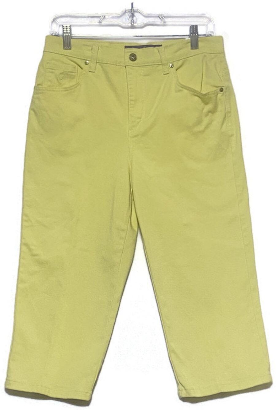 Gloria Vanderbilt Capri Amanda Jeans Cropped Women's Size 8 Yellow